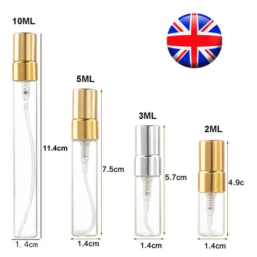 10x 100x 10ml clear glass - 3/5/10ml,